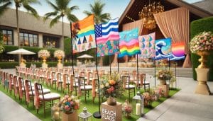 استفاده از پرچم ساحلی در مراسم