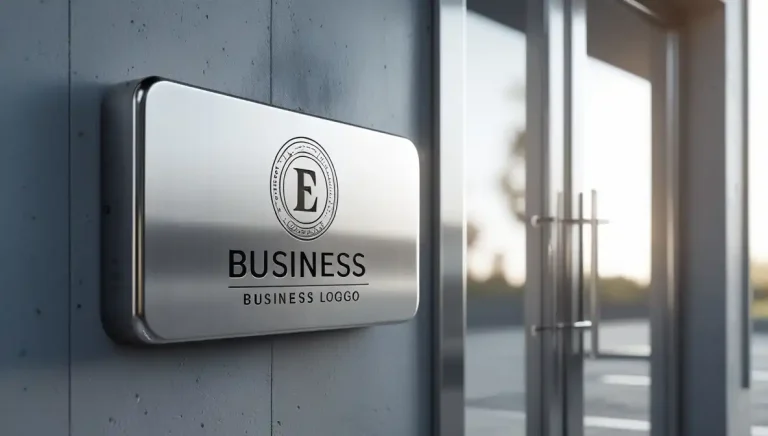 تصویر یک پلاک استیل تبلیغاتی در مطلب کاربرد پلاک استیل